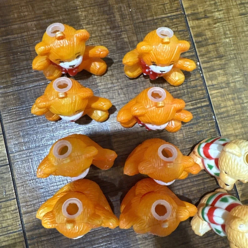13 VTG Christmas Blow Mold String Light Covers Teddy‎ Bears